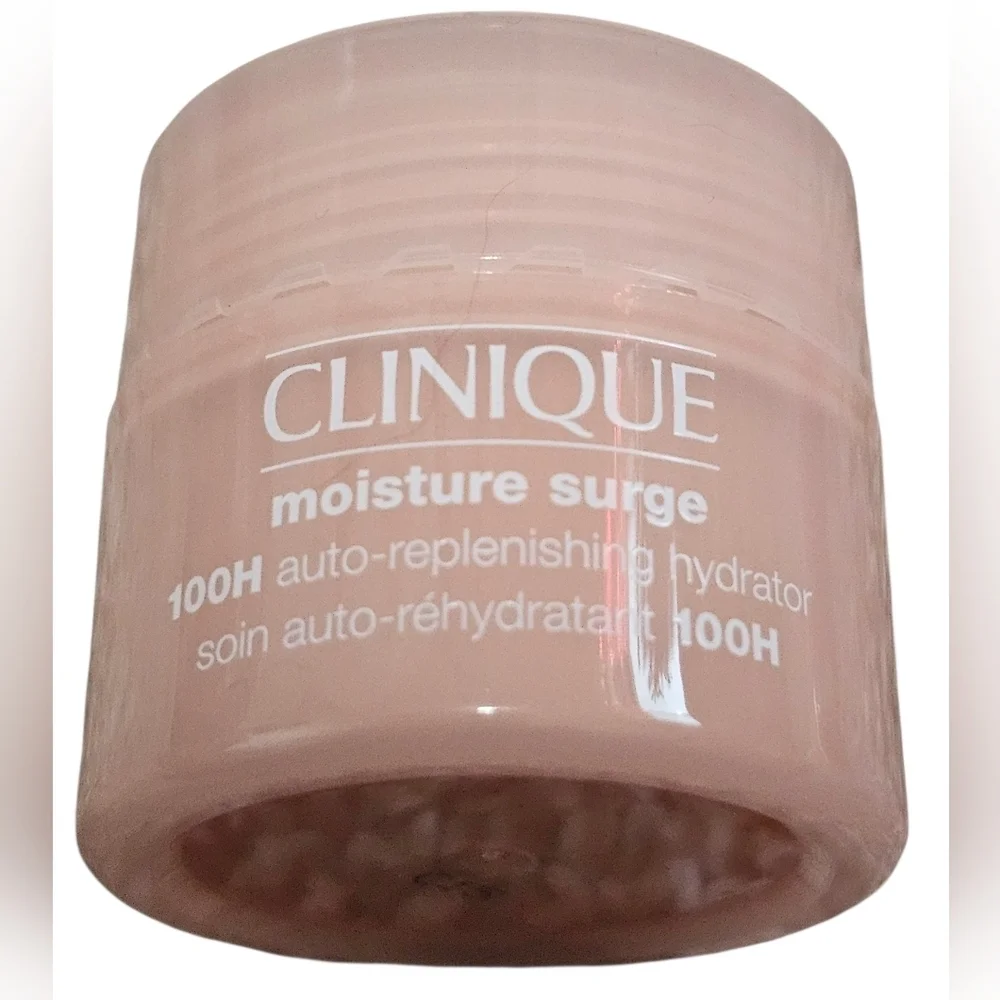 Clinique Floral Cosmetic Bag With Trial Size Moisture Surge And Lipstick. New
